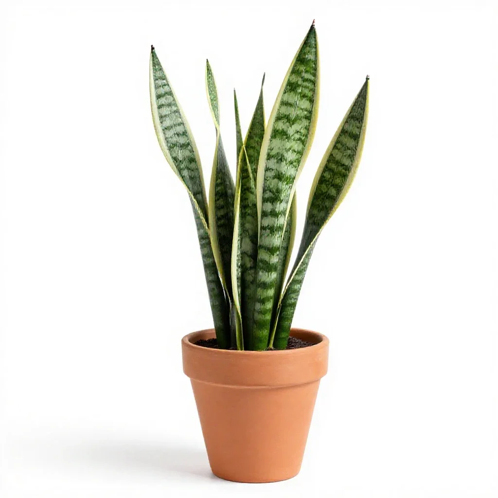 Snake plant isolated on a white background