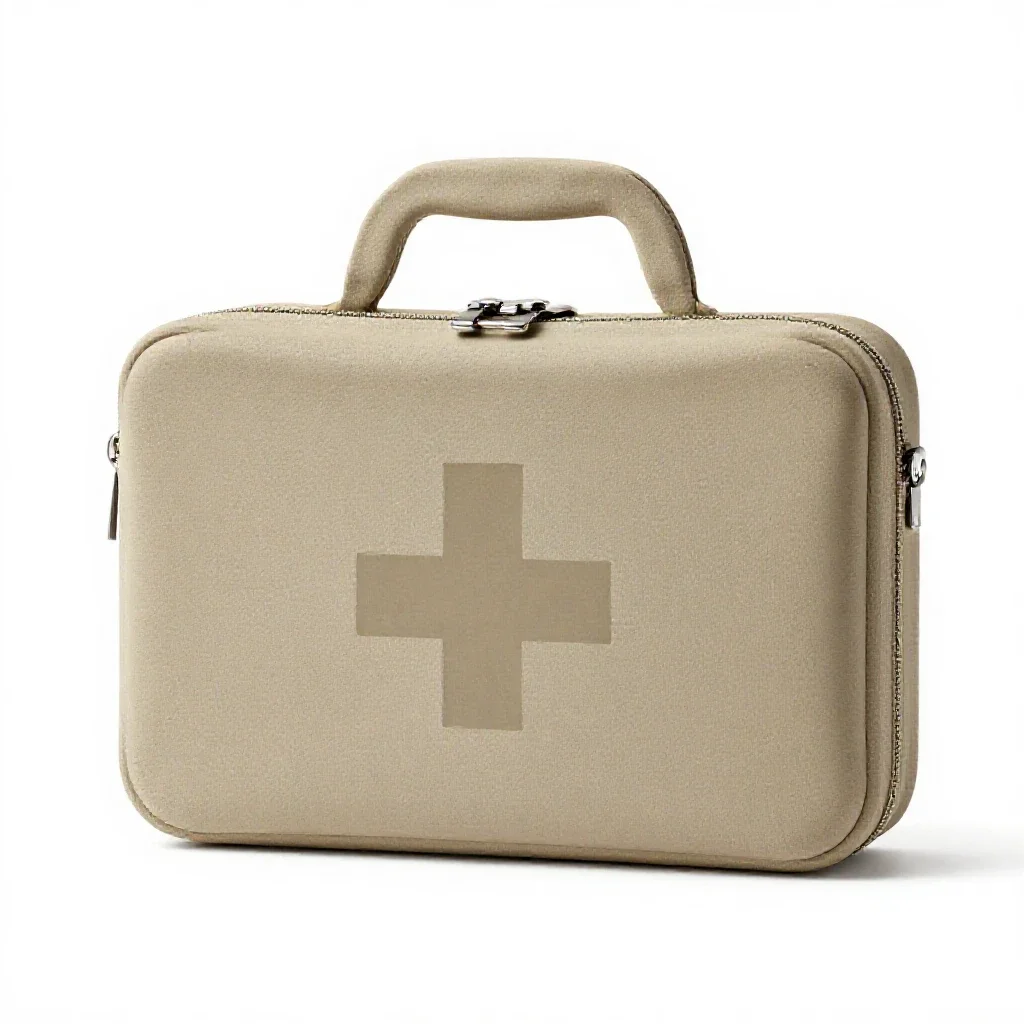 First aid kit isolated on a white background