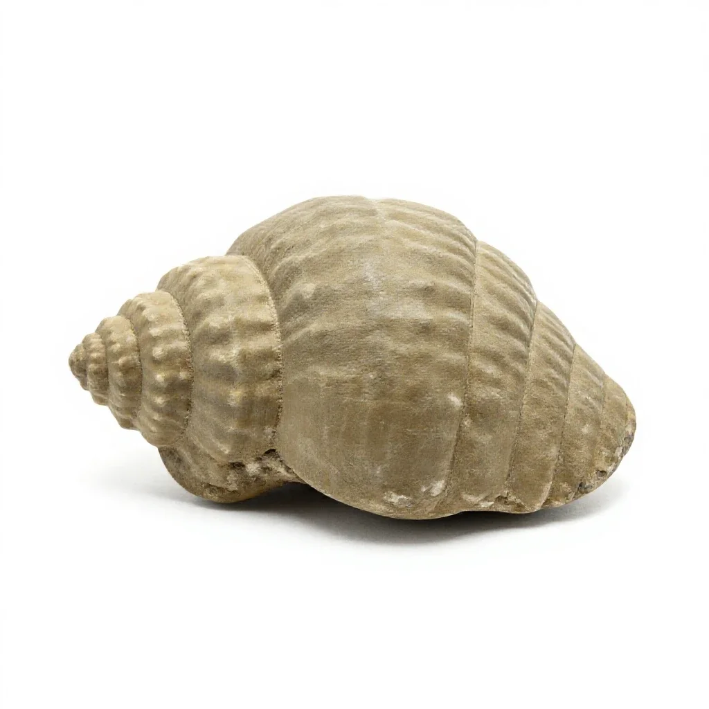 Fossil trilobite isolated on a white background