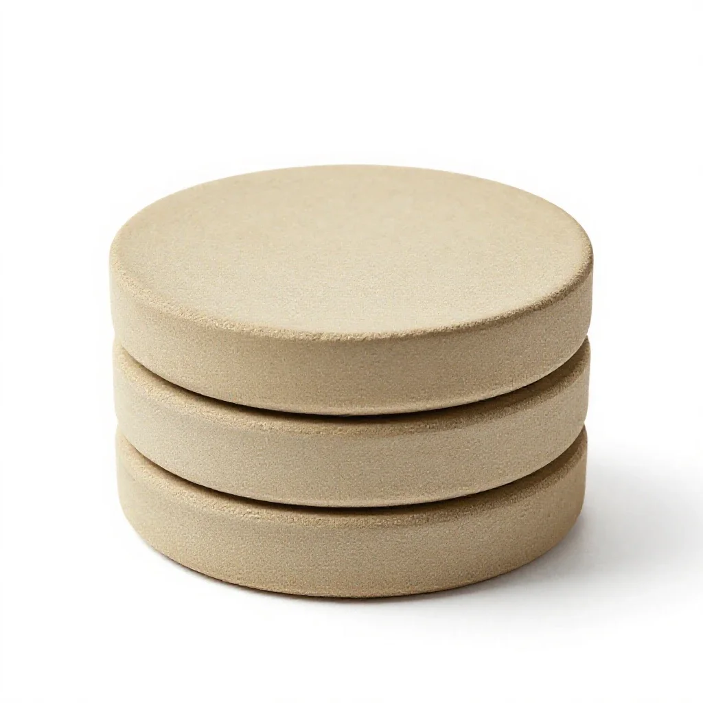 Petri dish stack isolated on a white background