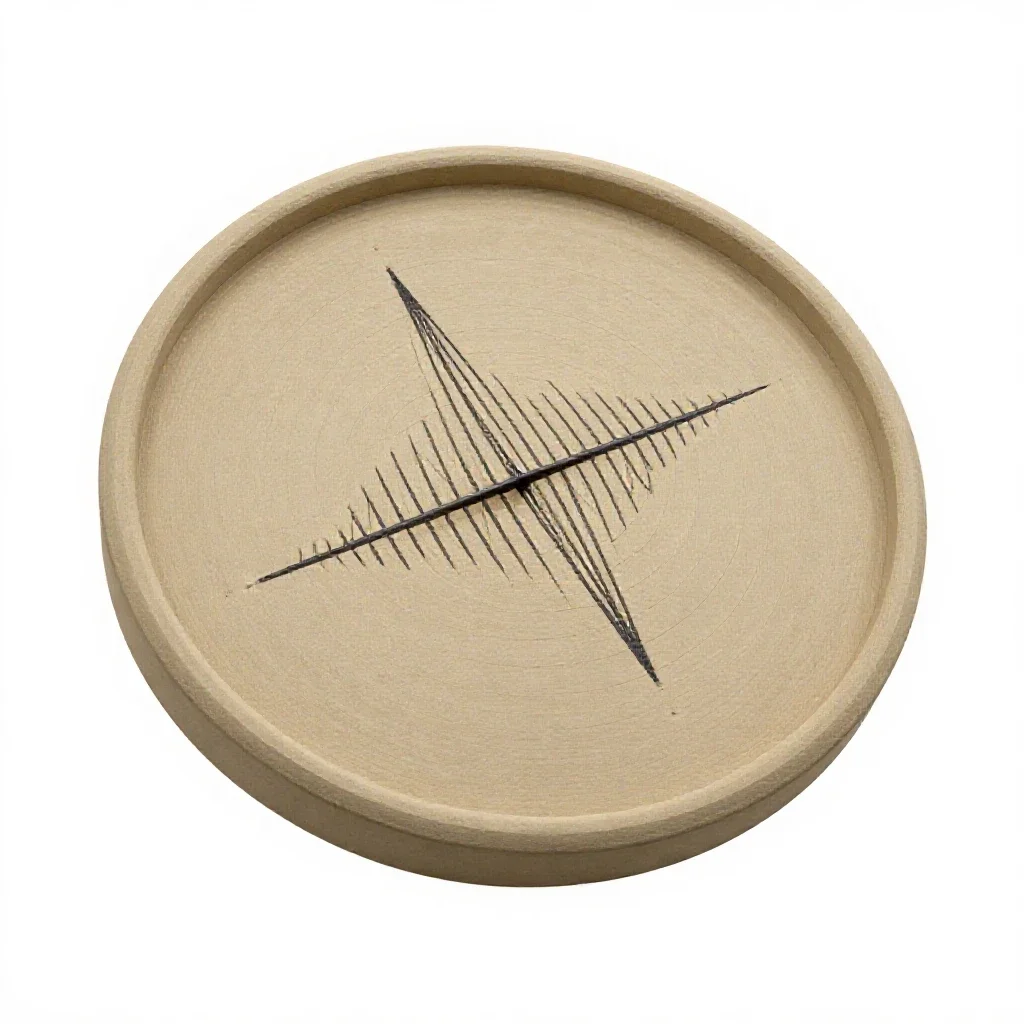 Seismograph drum isolated on a white background