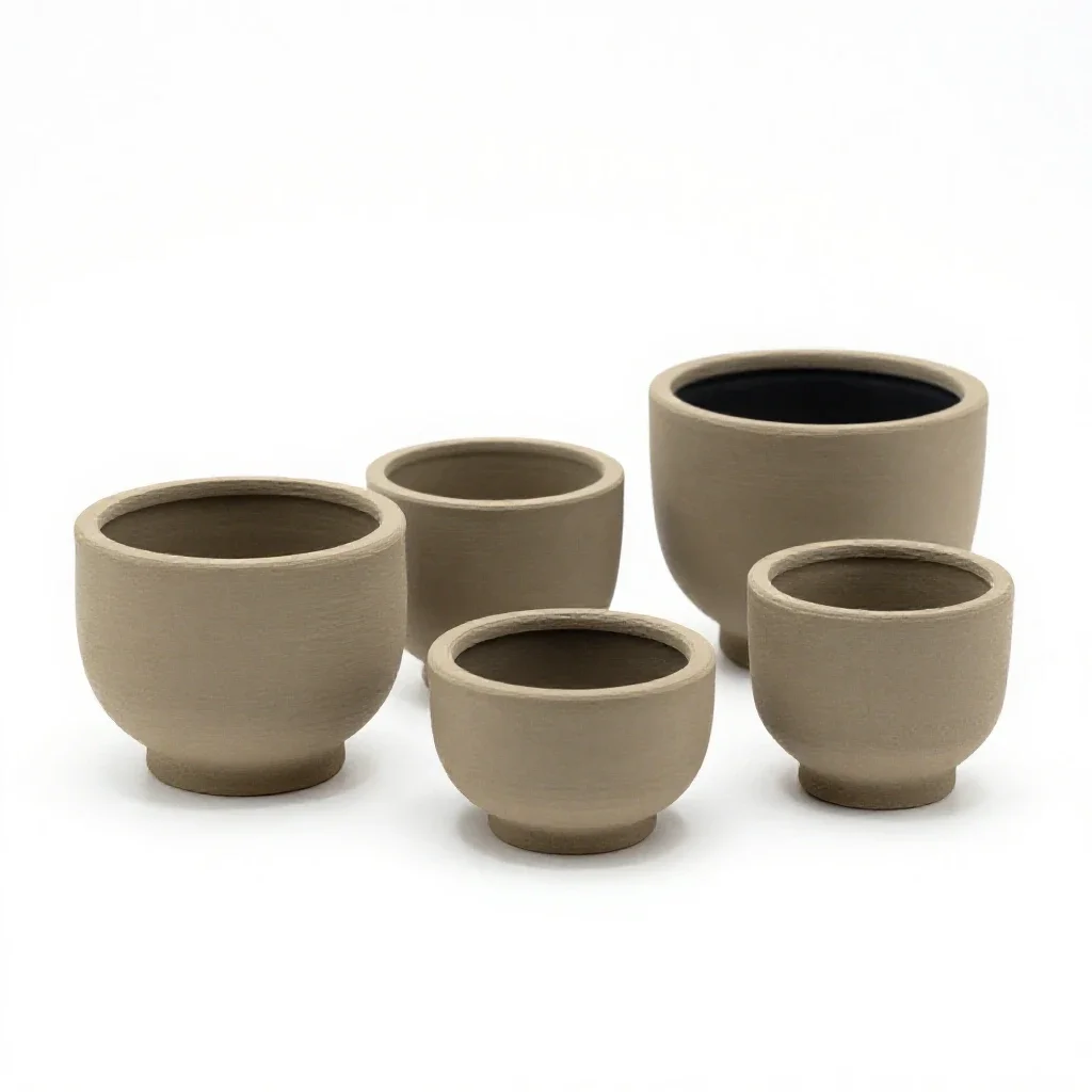 Set of lens elements isolated on a white background