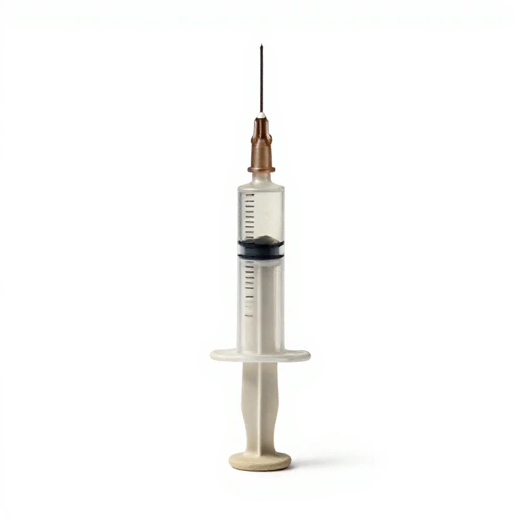 Syringe isolated on a white background