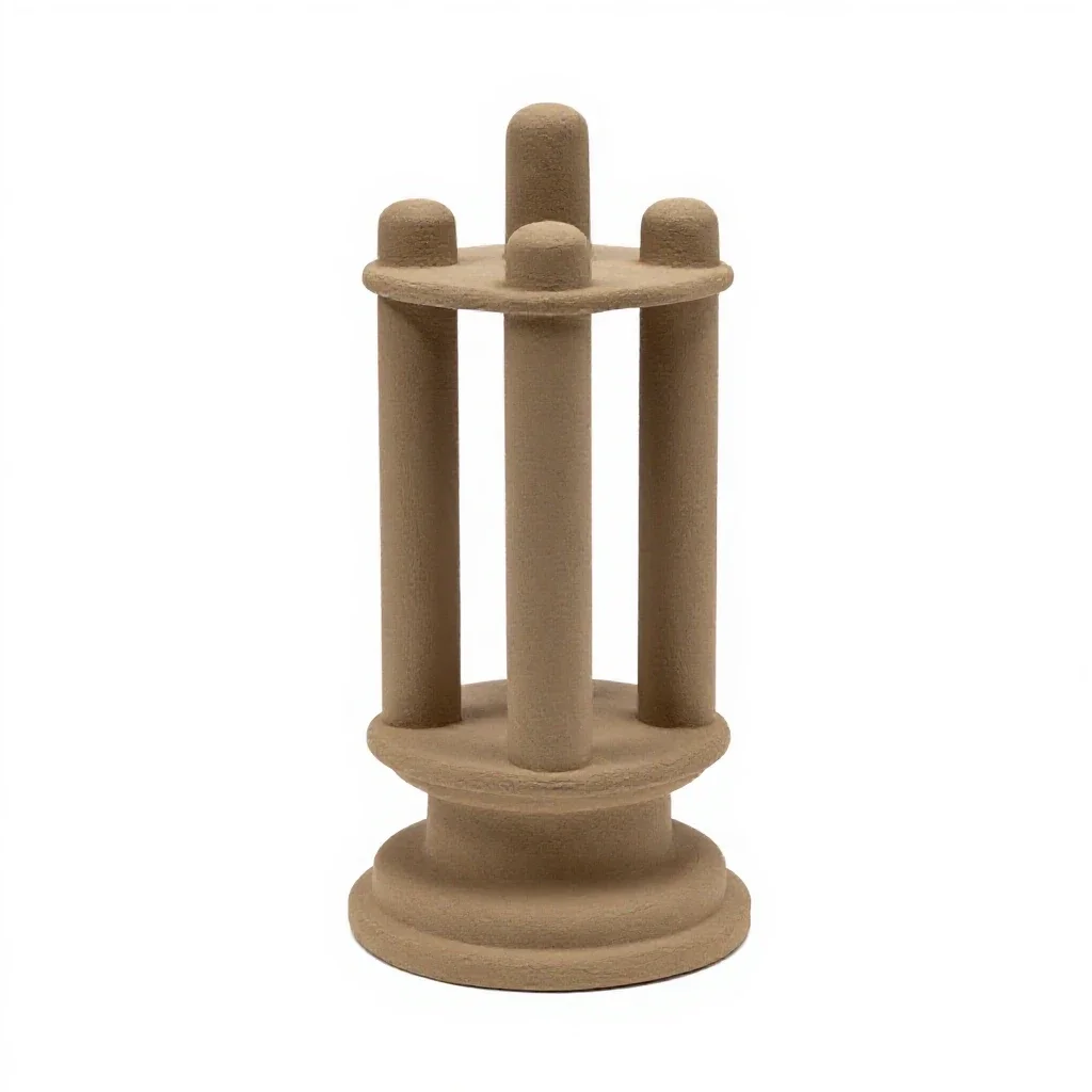 Tesla coil isolated on a white background