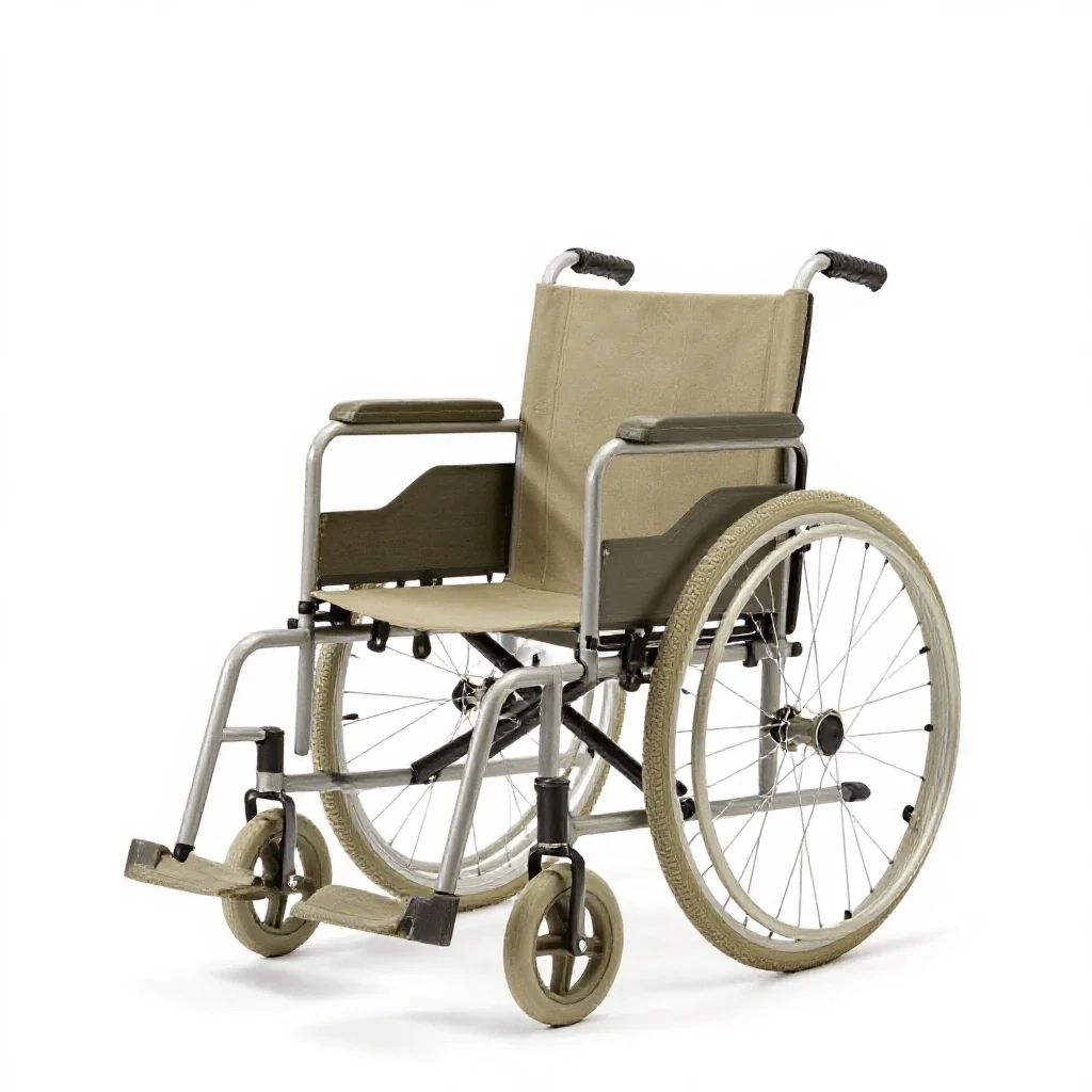 Wheelchair isolated on a white background