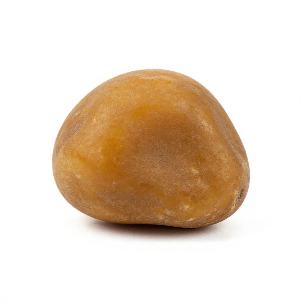 Amber specimen isolated on a white background
