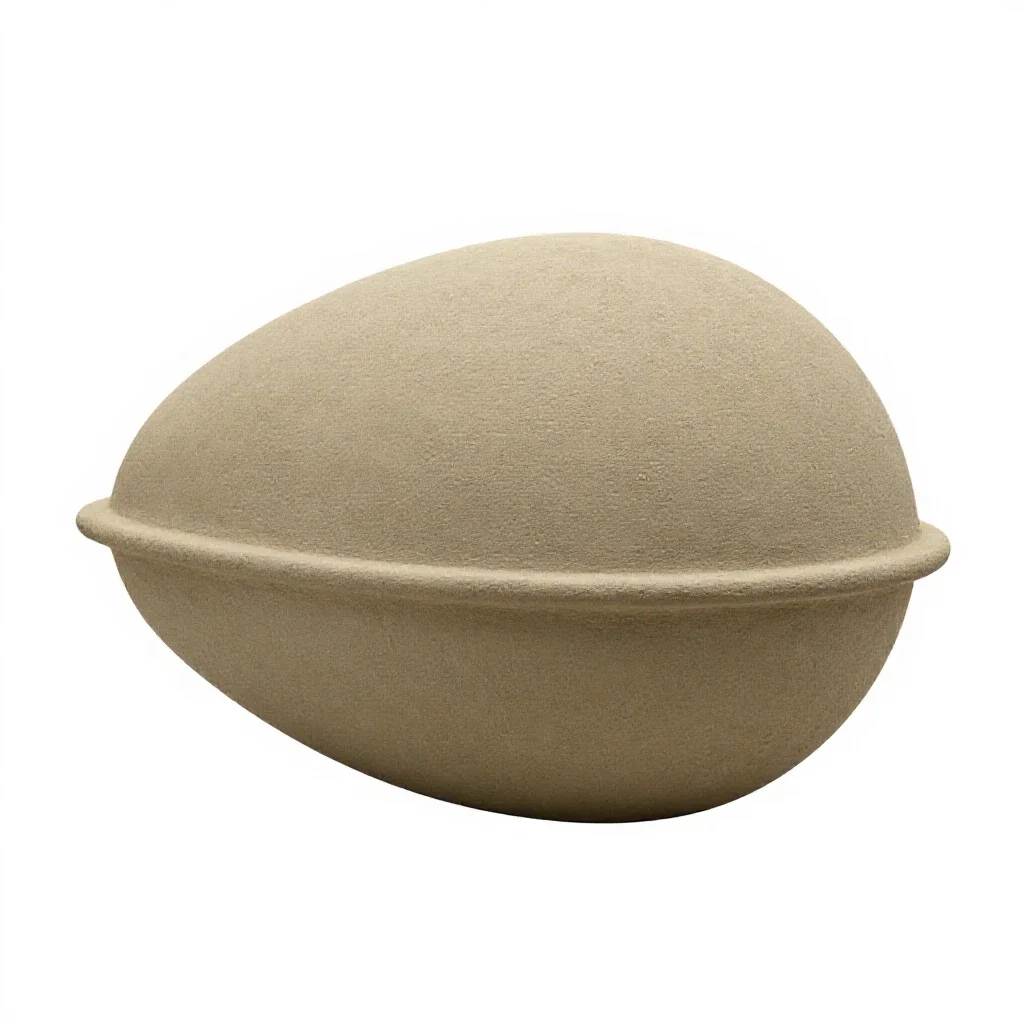 Cargo drop pod isolated on a white background