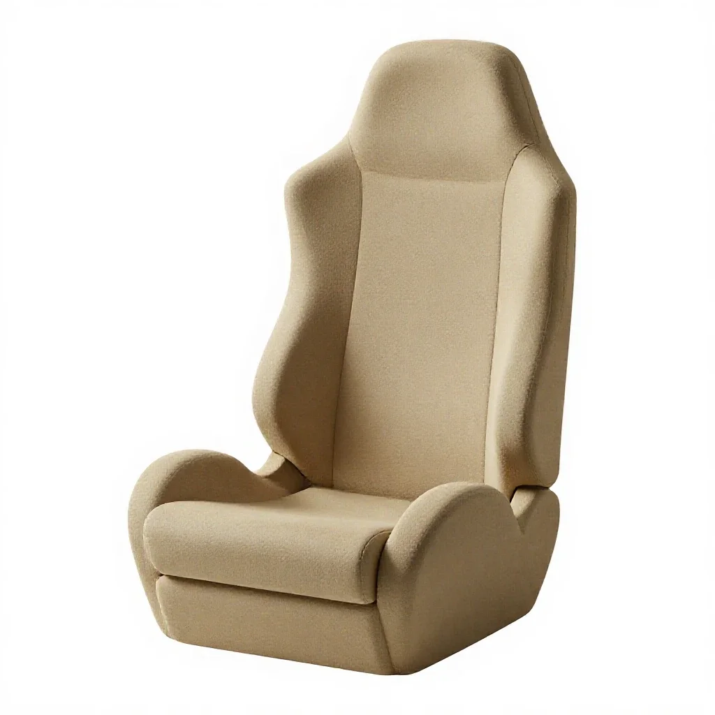 Mech cockpit chair isolated on a white background