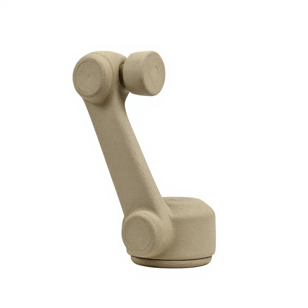 Servo actuator arm isolated on a white background