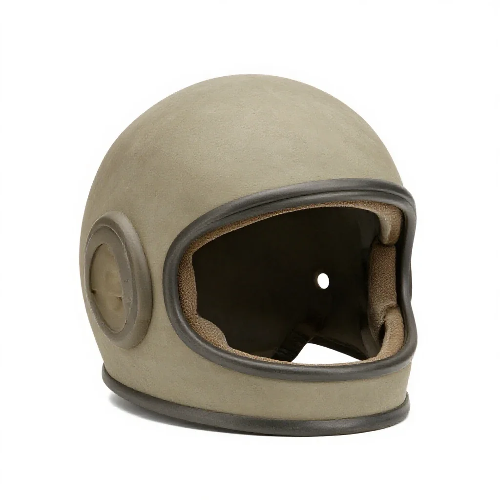 Space helmet isolated on a white background