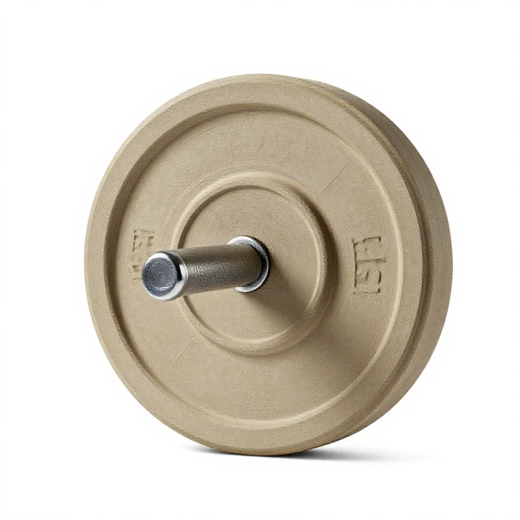 Barbell plate isolated on a white background