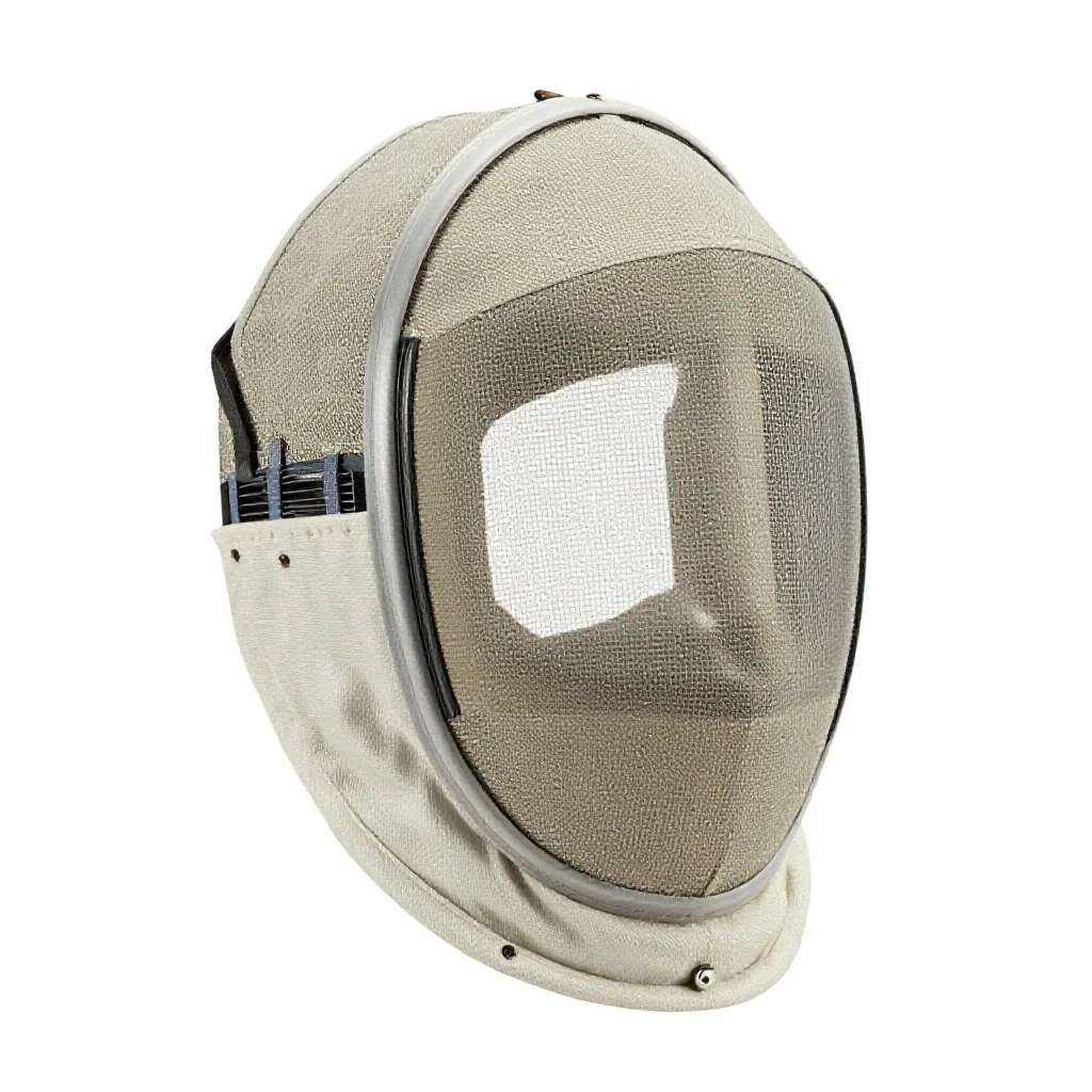 Fencing mask isolated on a white background