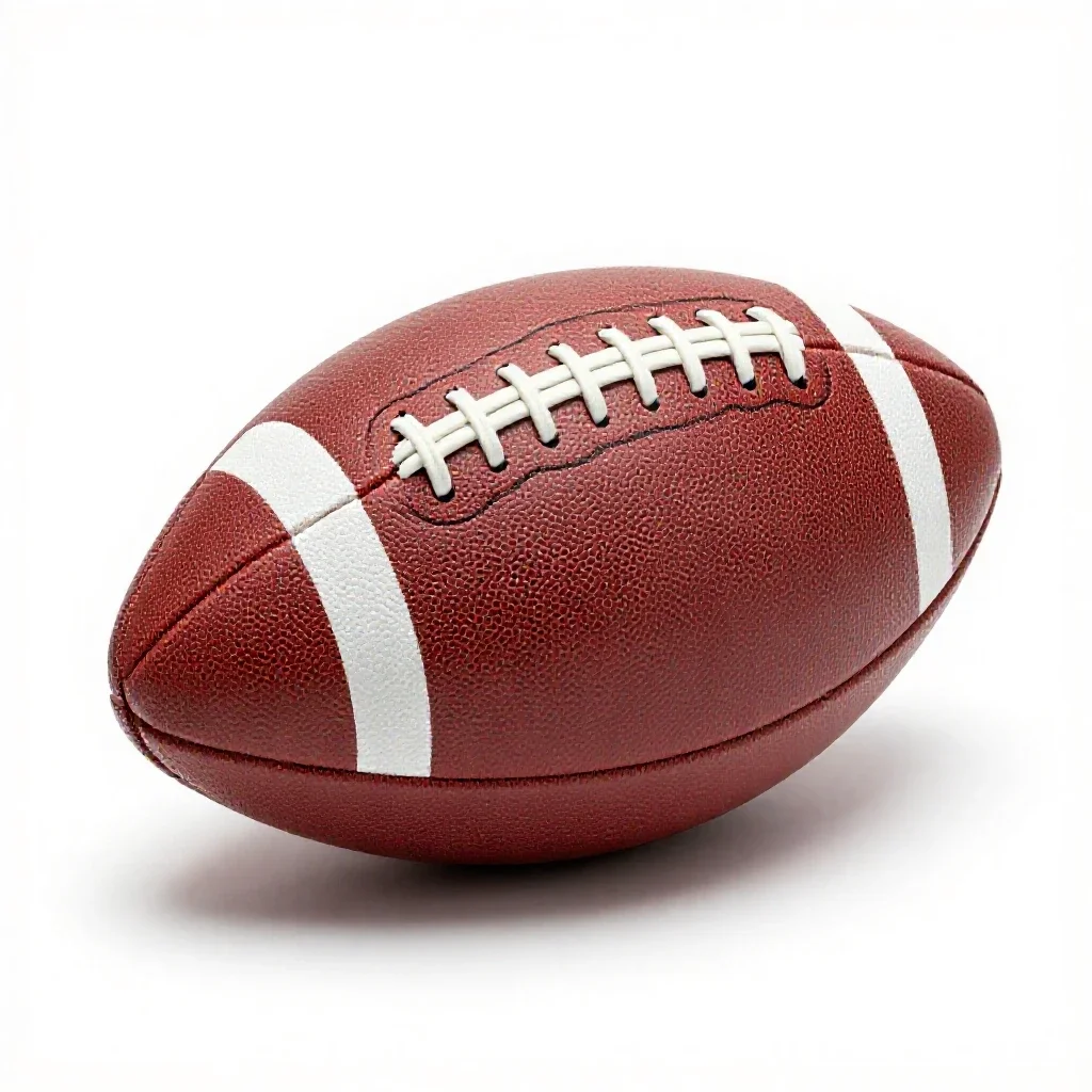 Leather football isolated on a white background