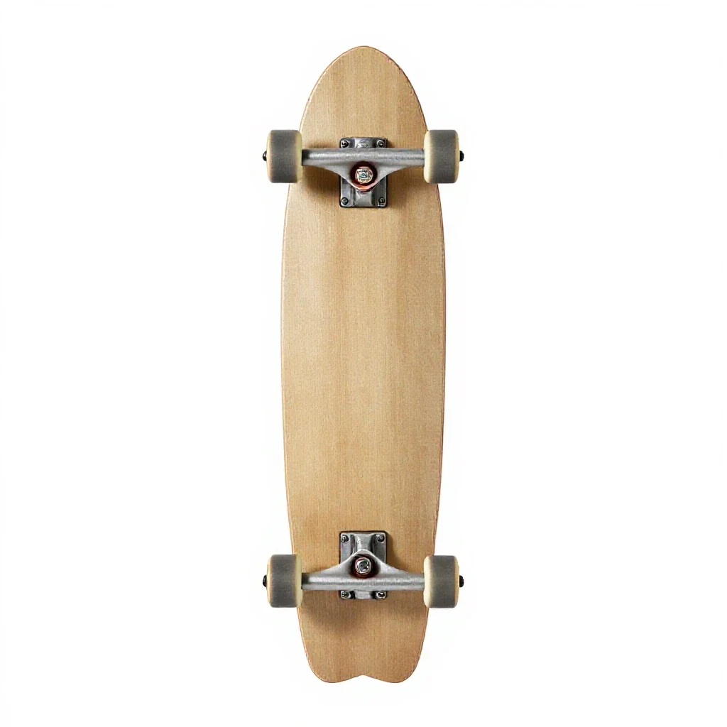 Longboard isolated on a white background