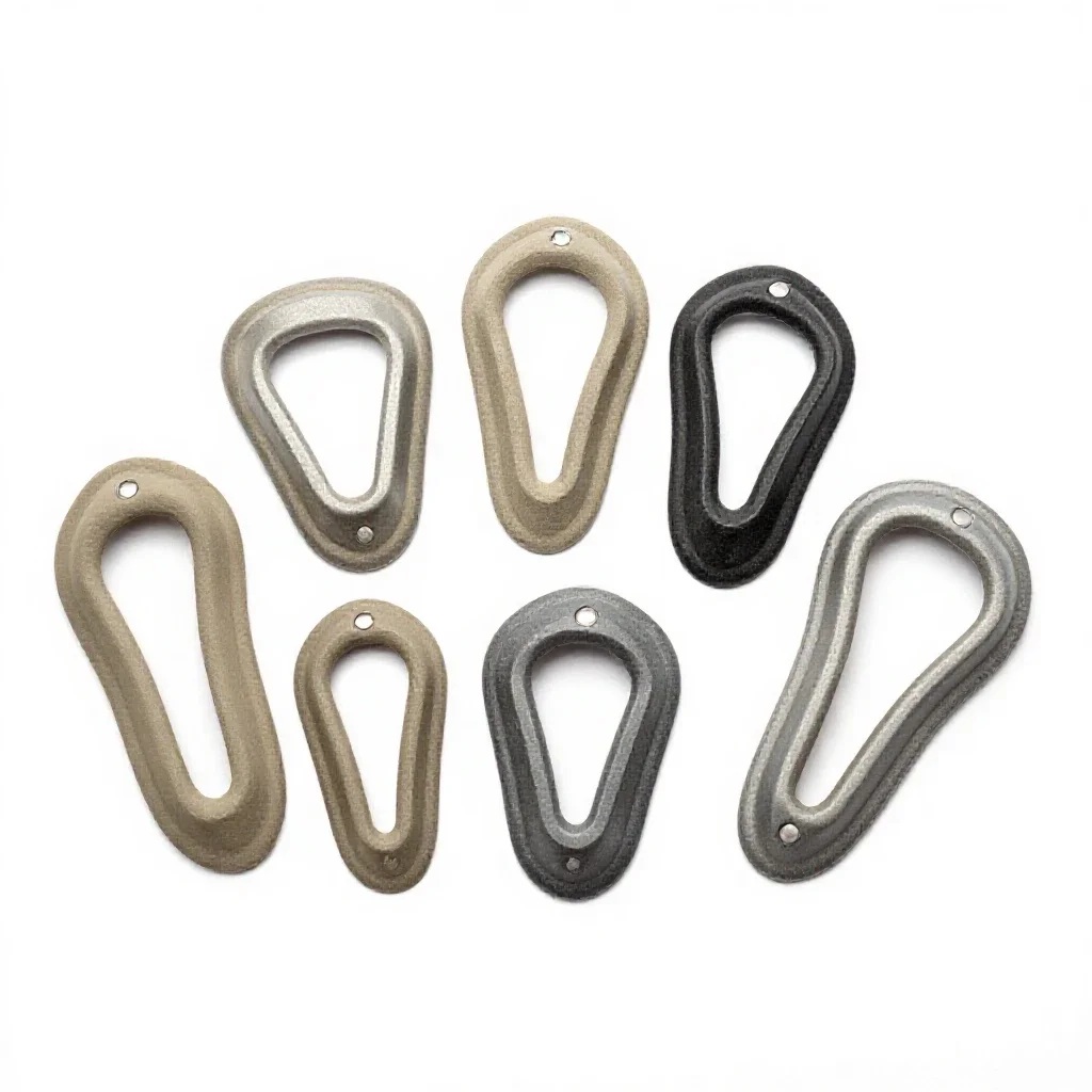 Set of climbing cams isolated on a white background