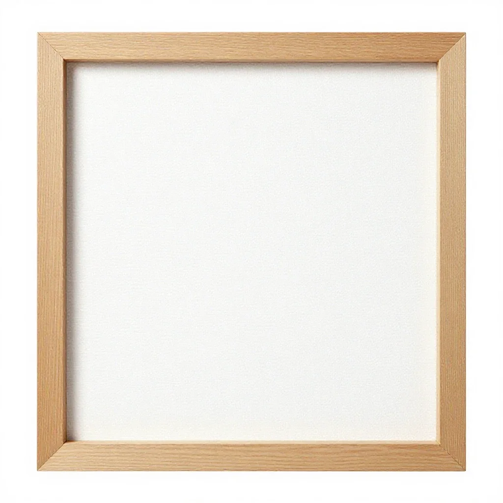 Canvas stretcher frame isolated on a white background