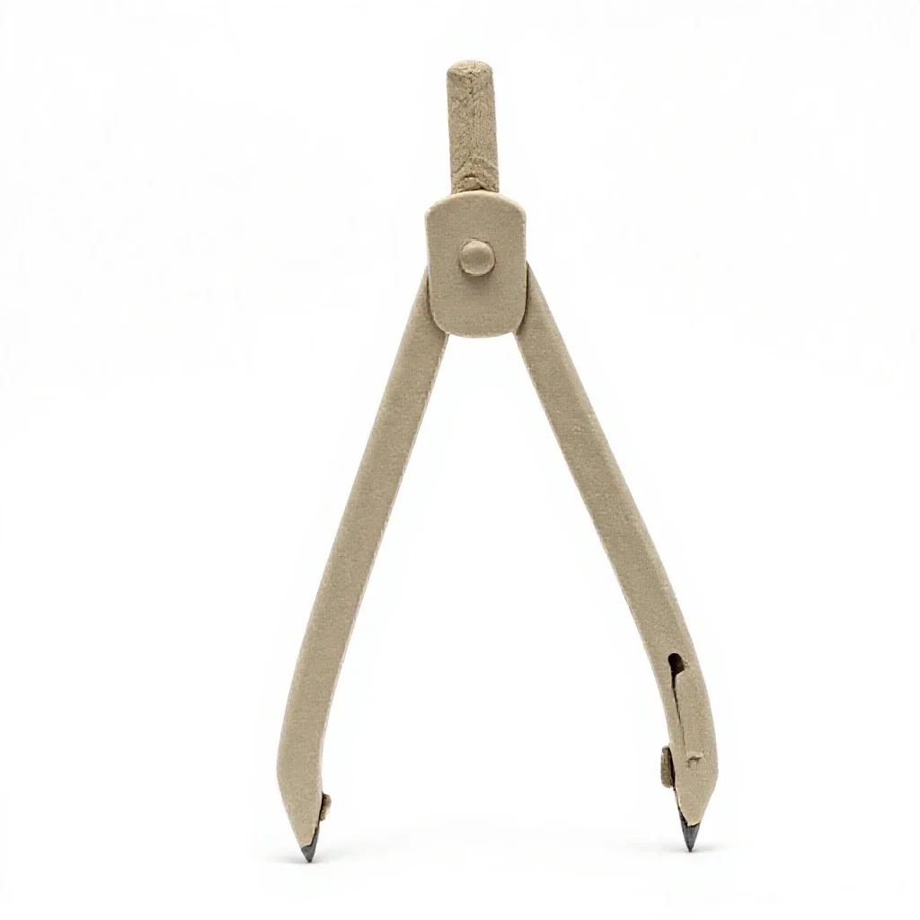 Pair of compasses isolated on a white background
