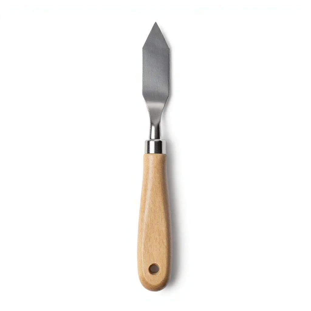Palette knife isolated on a white background
