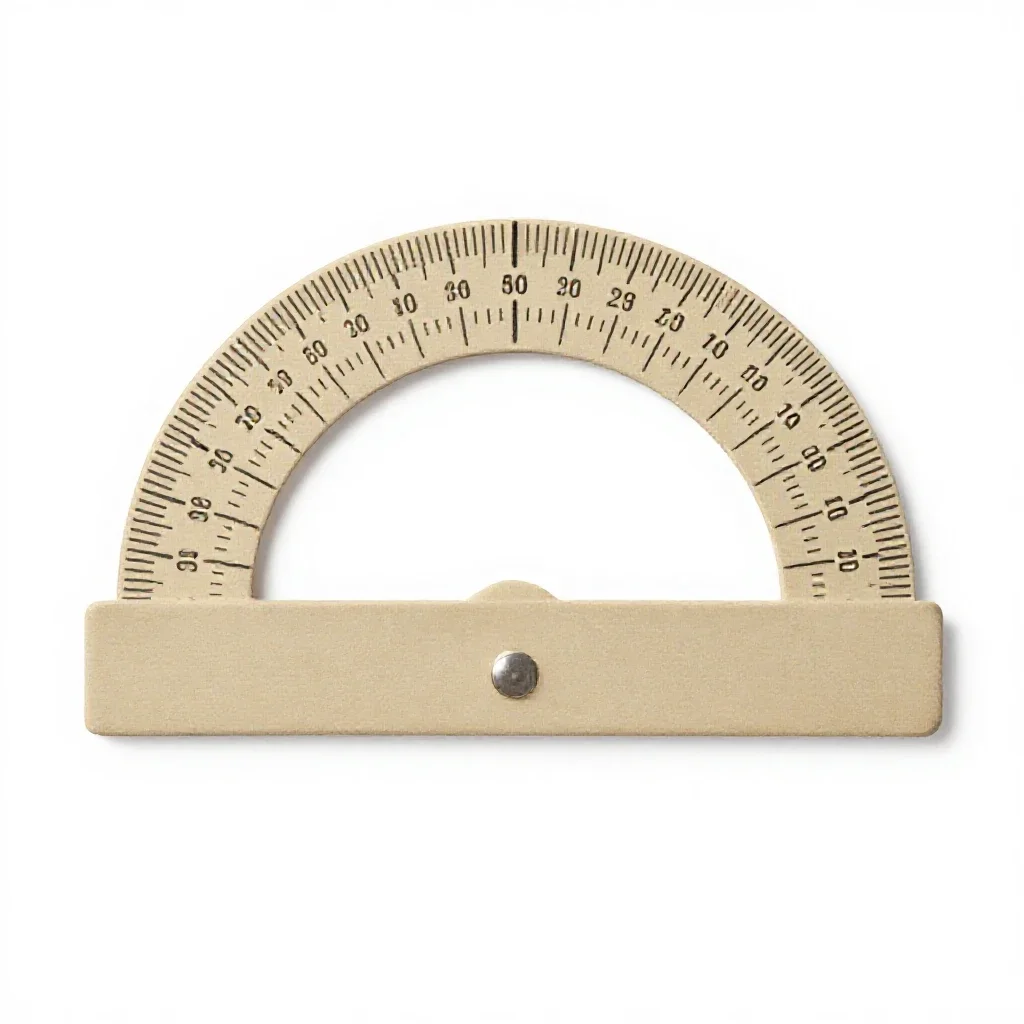 Protractor isolated on a white background
