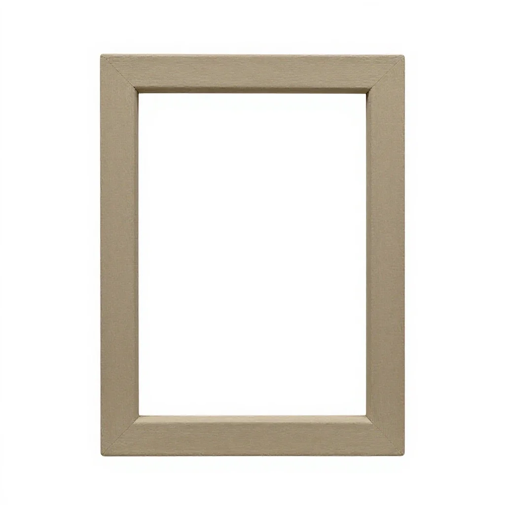 Screen printing frame isolated on a white background