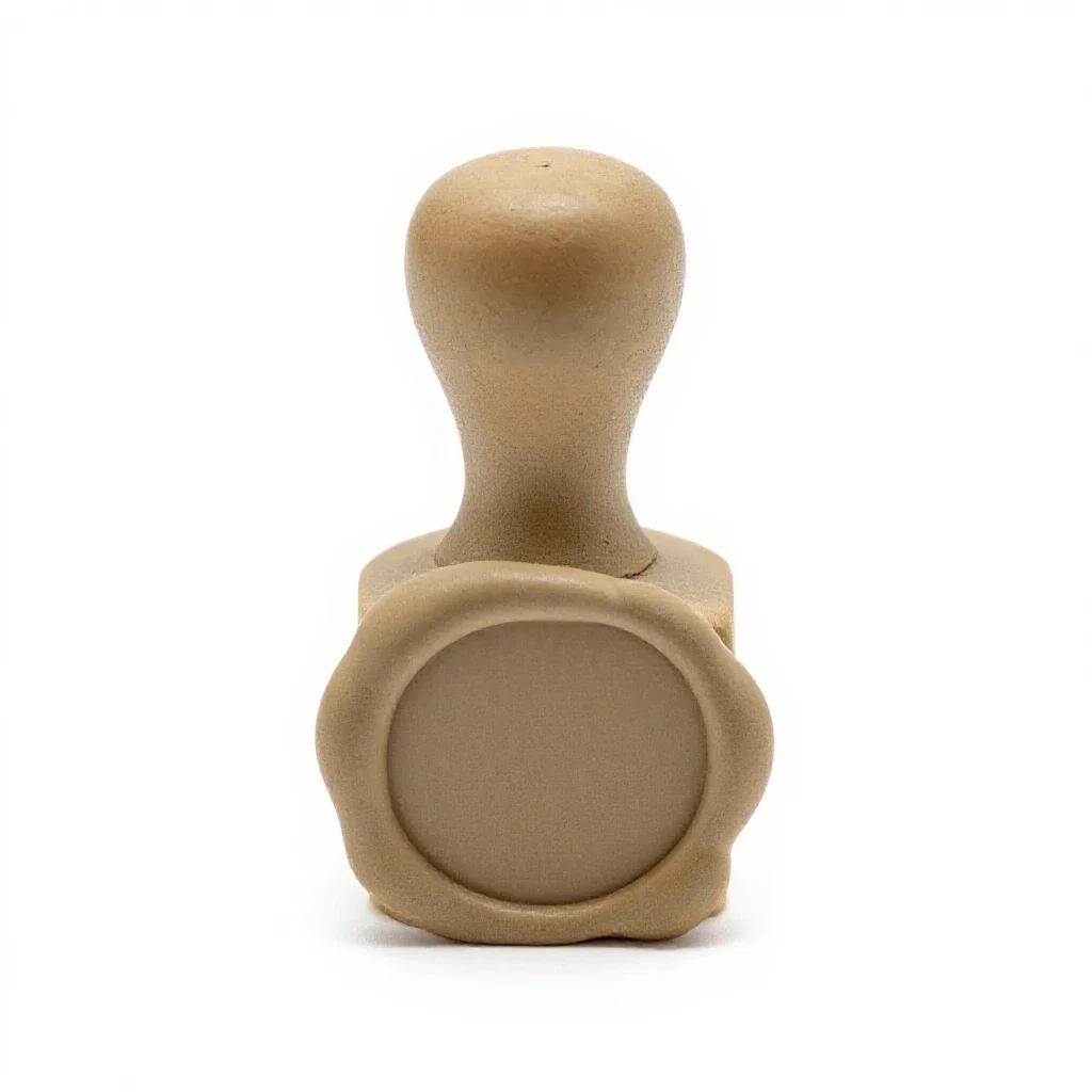 Wax seal stamp isolated on a white background