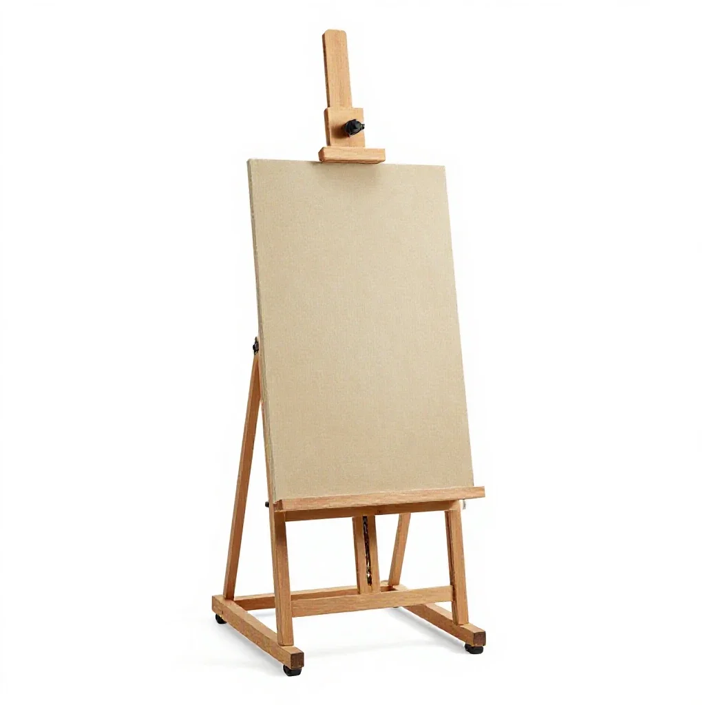 Easel isolated on a white background