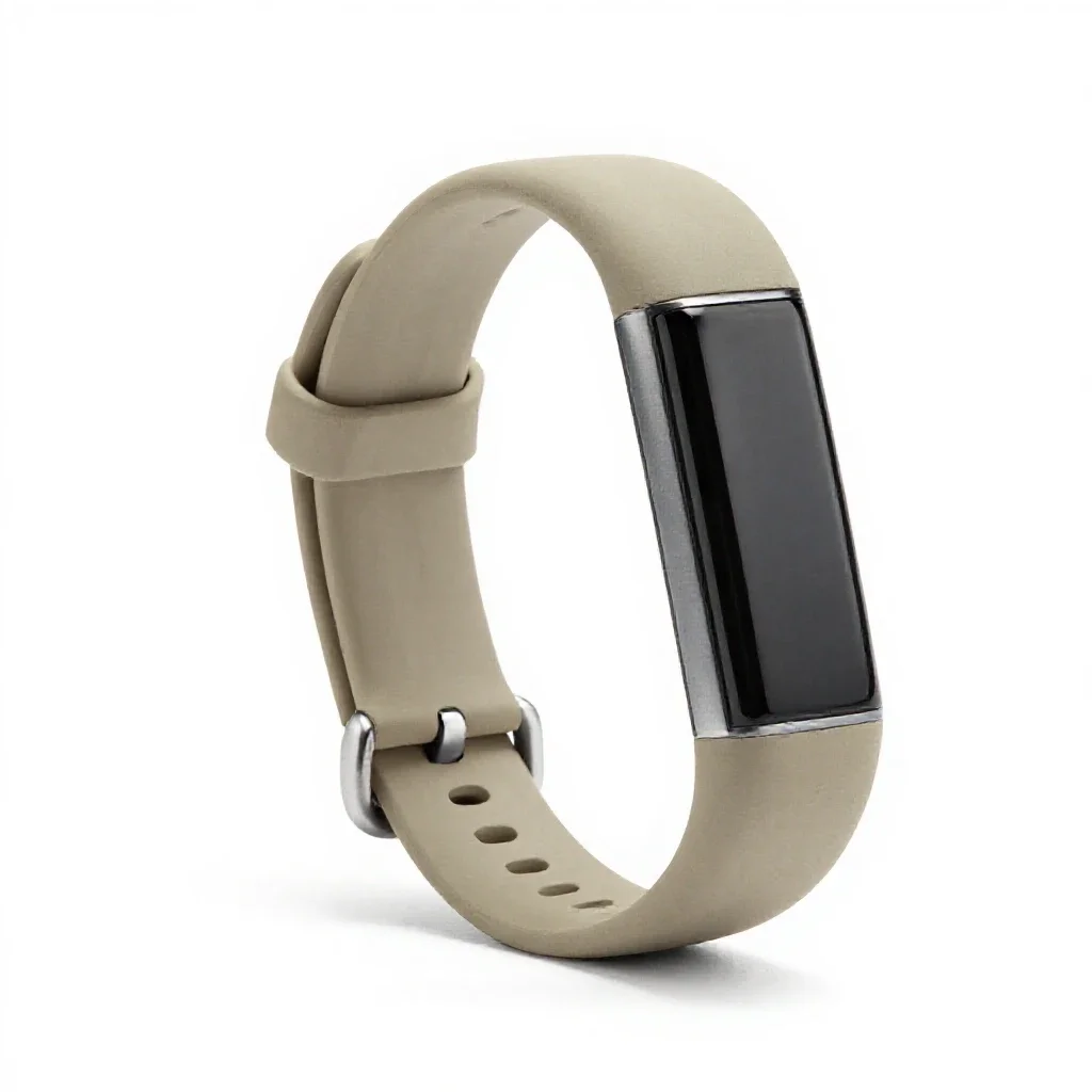 Fitness tracker band isolated on a white background