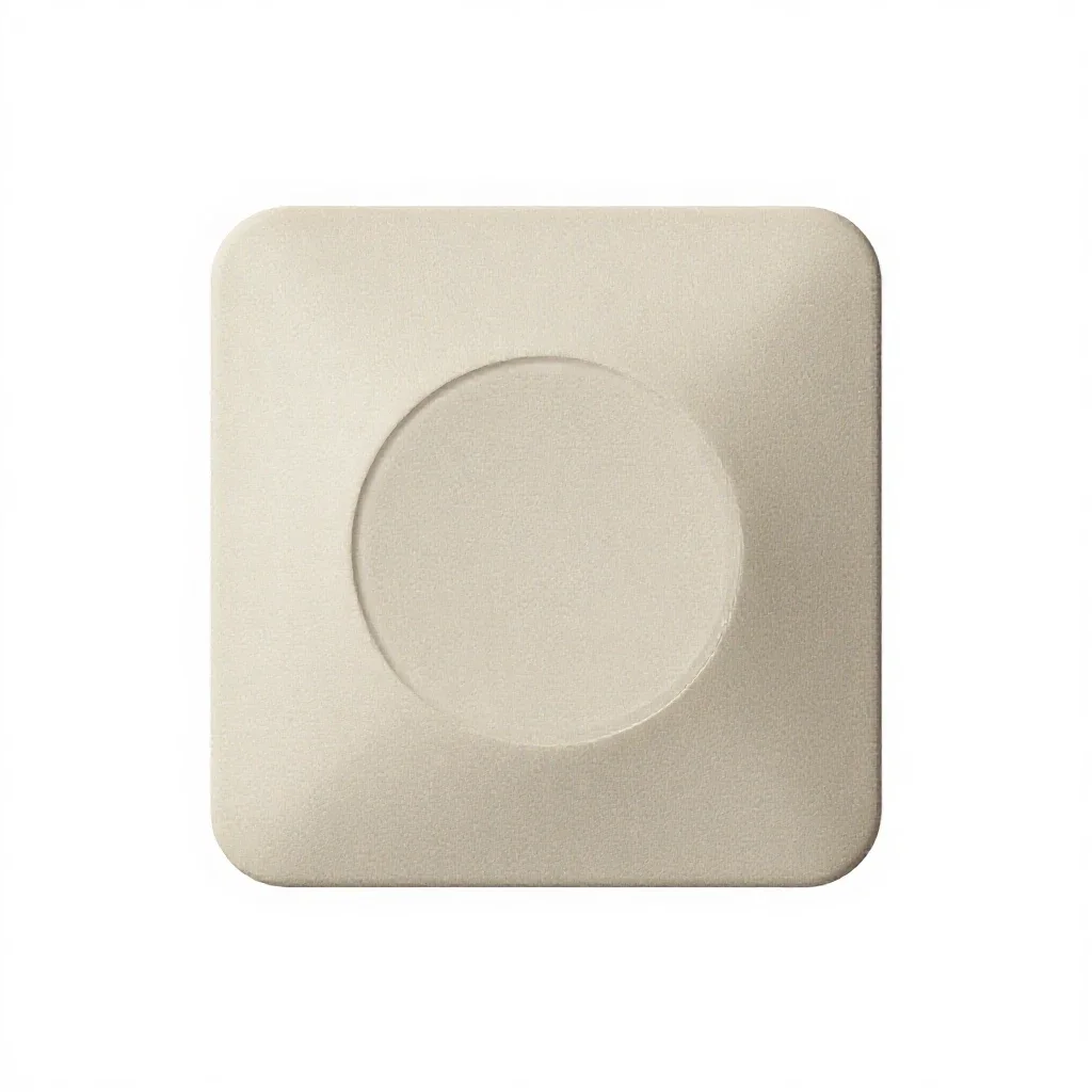 Smart thermostat isolated on a white background