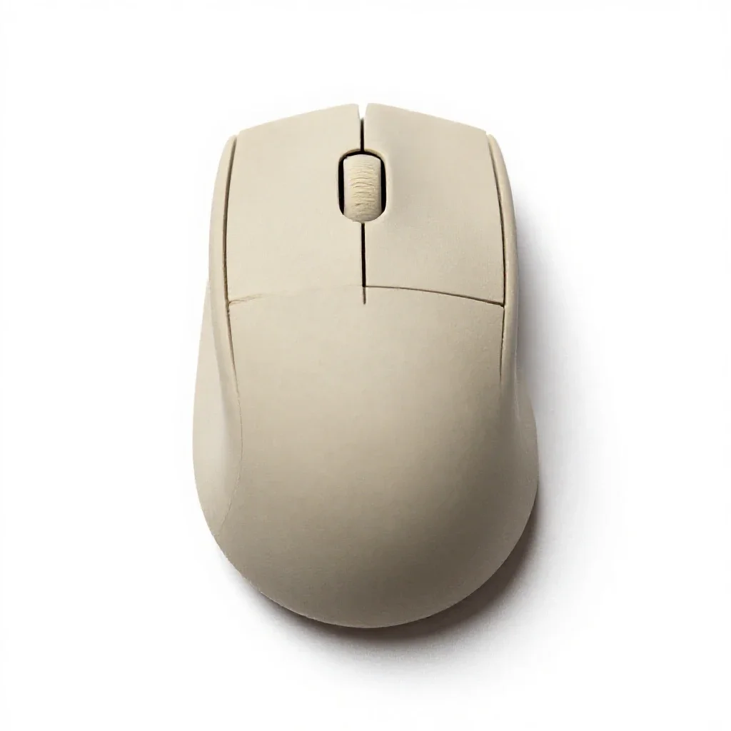 Vertical ergonomic mouse isolated on a white background