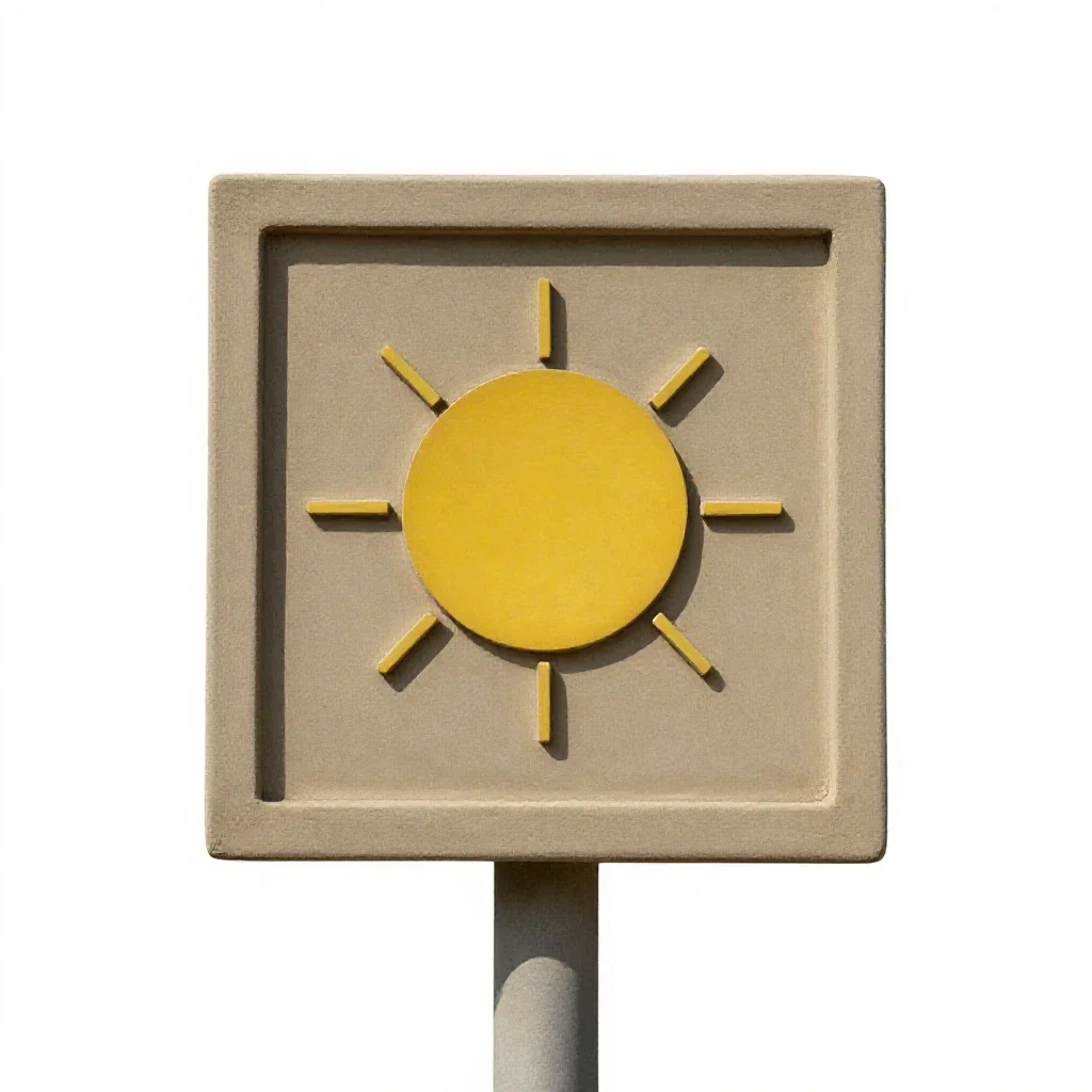 Weather station display isolated on a white background
