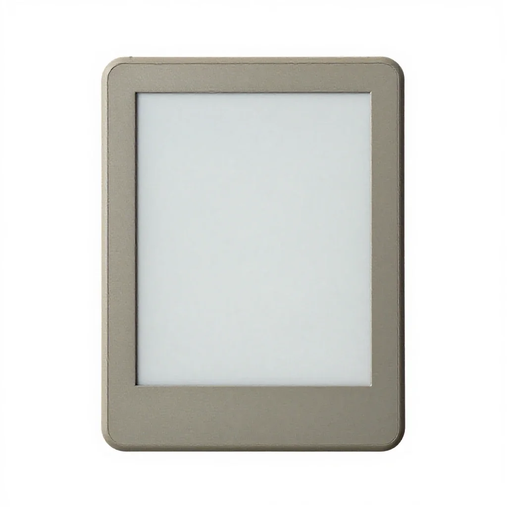 E-ink reader isolated on a white background