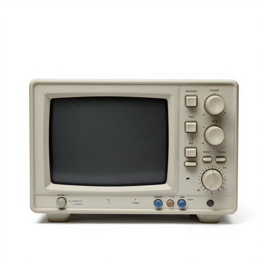 Oscilloscope isolated on a white background
