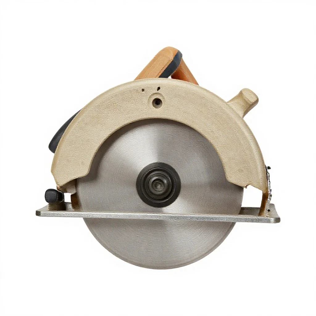 Circular saw isolated on a white background