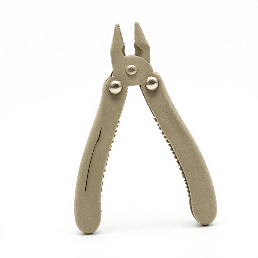 Pocket multitool isolated on a white background