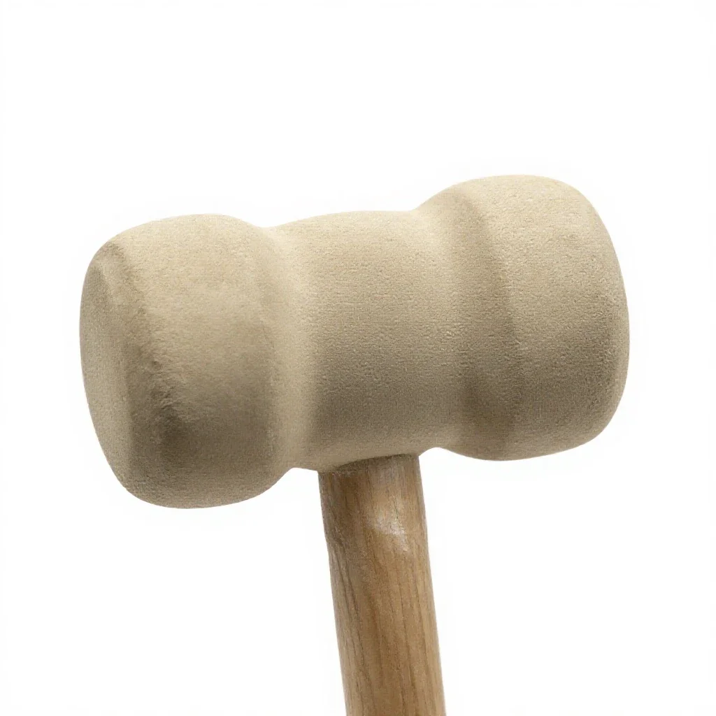 Rubber mallet isolated on a white background