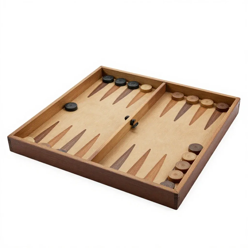 Backgammon board isolated on a white background