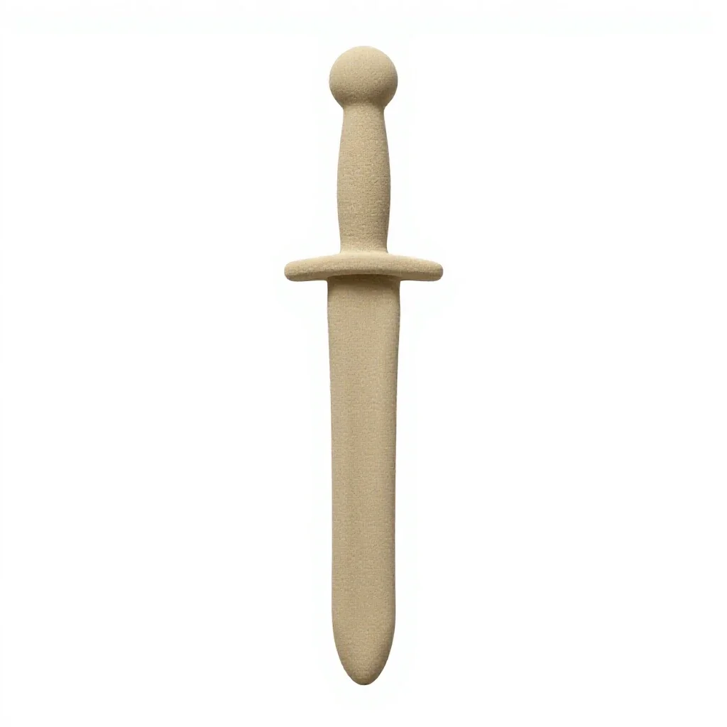 Foam sword isolated on a white background