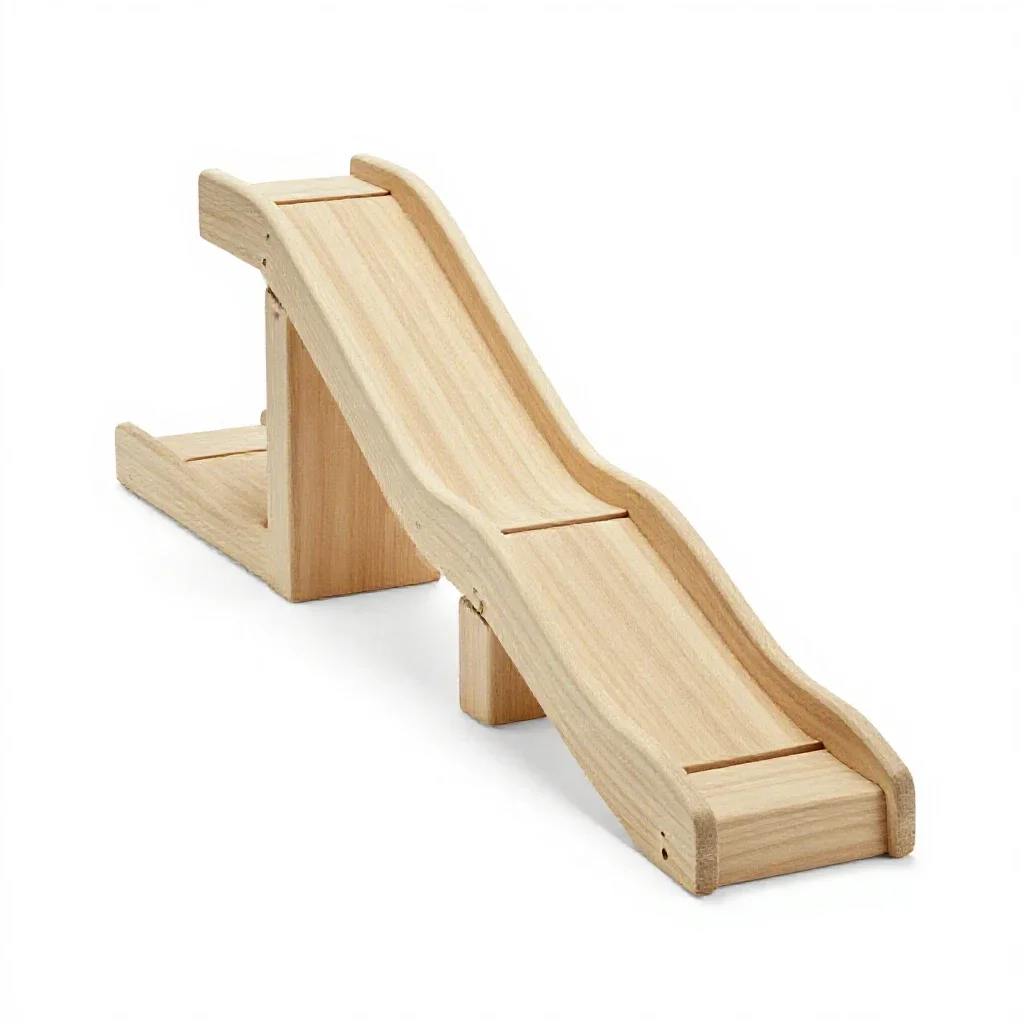 Marble run kit isolated on a white background