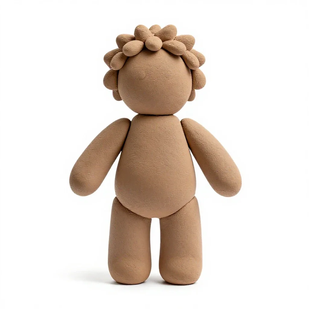 Rag doll isolated on a white background