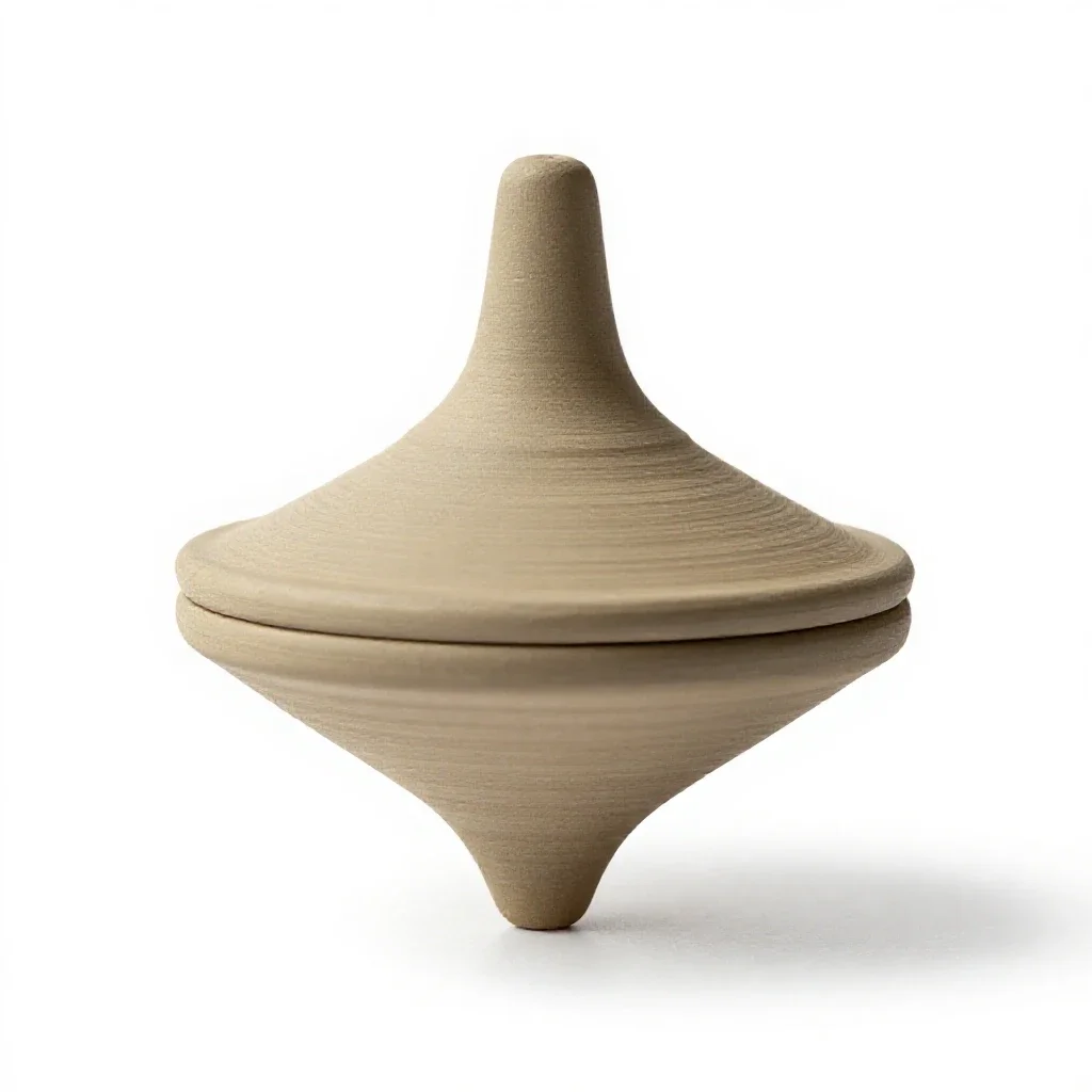 Spinning top isolated on a white background
