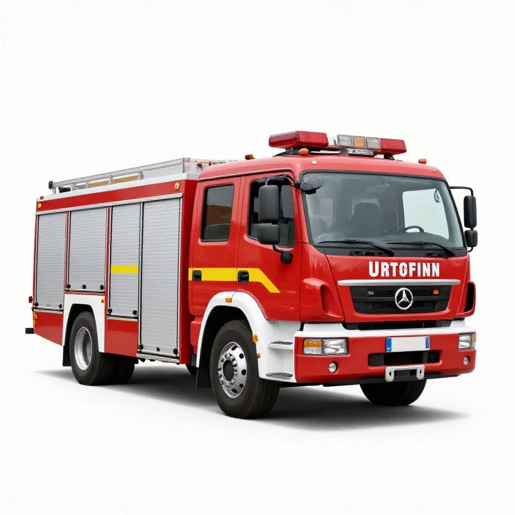 Fire engine isolated on a white background