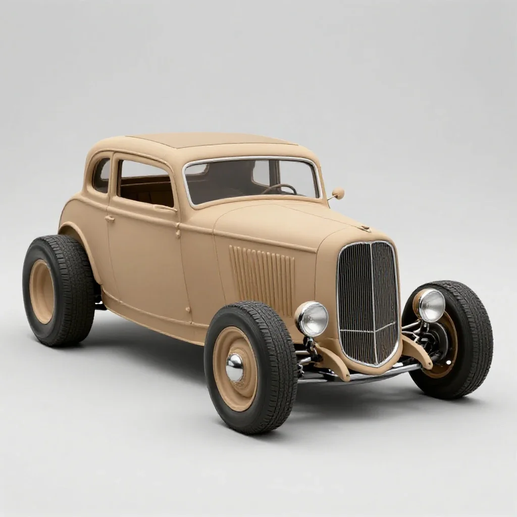 Hot rod isolated on a white background