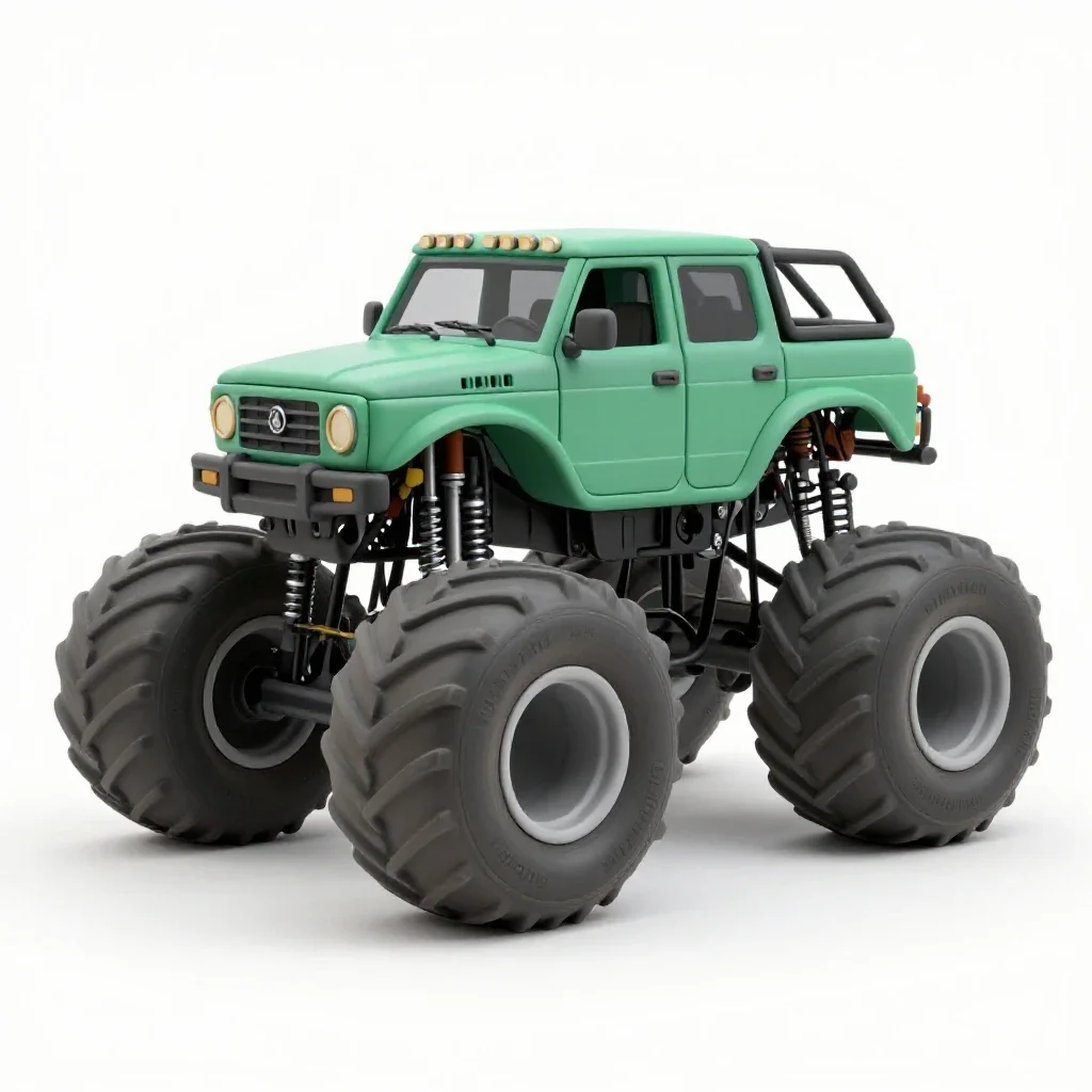 Monster truck isolated on a white background