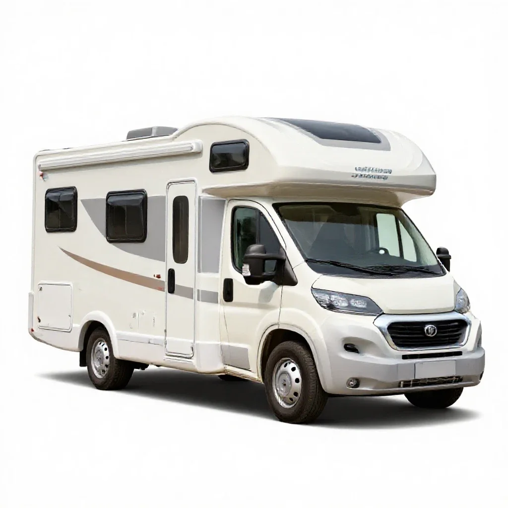 Motorhome isolated on a white background