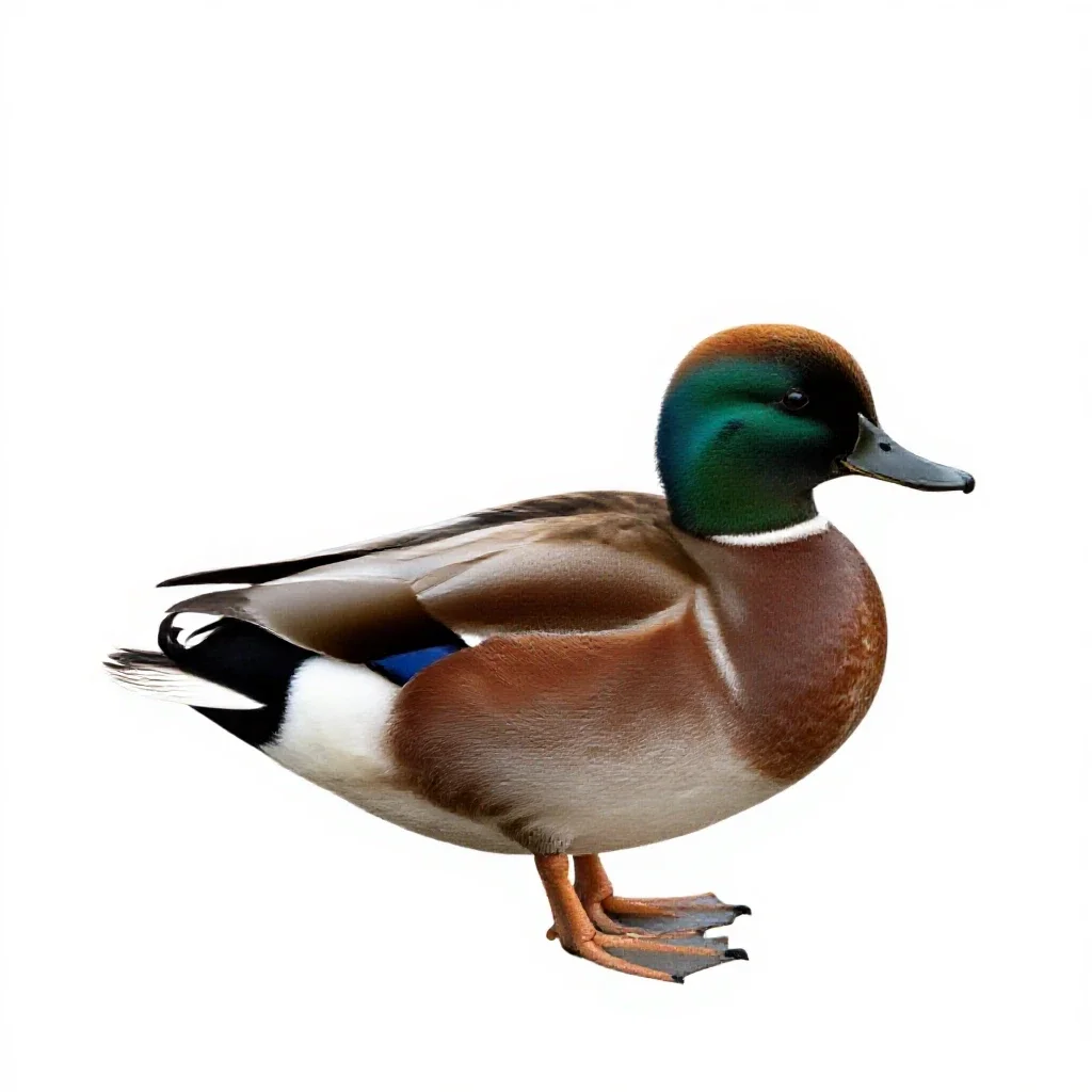 Bufflehead isolated on a white background