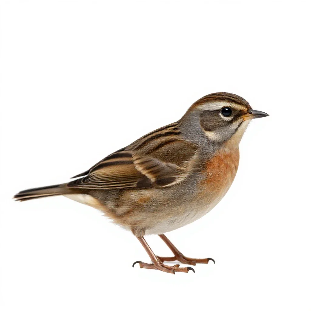 Button quail isolated on a white background