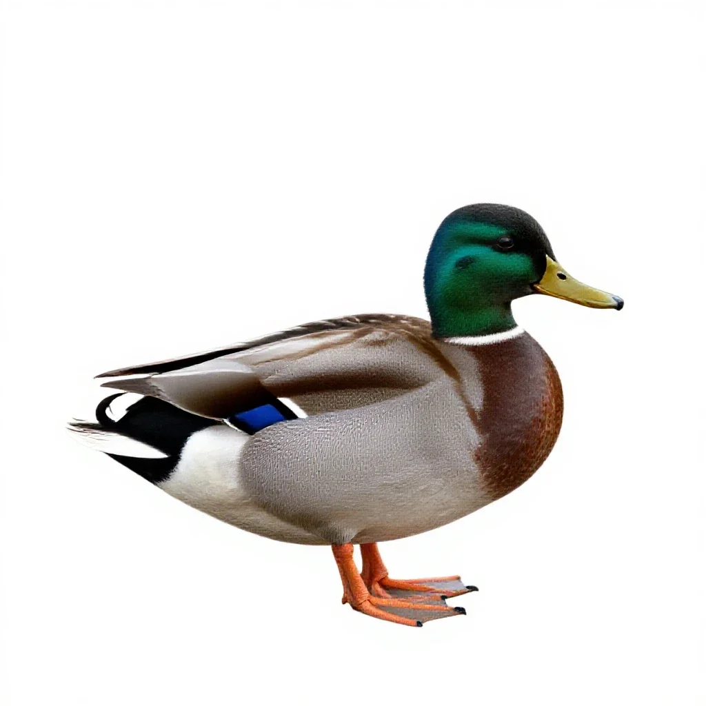 Canvasback isolated on a white background