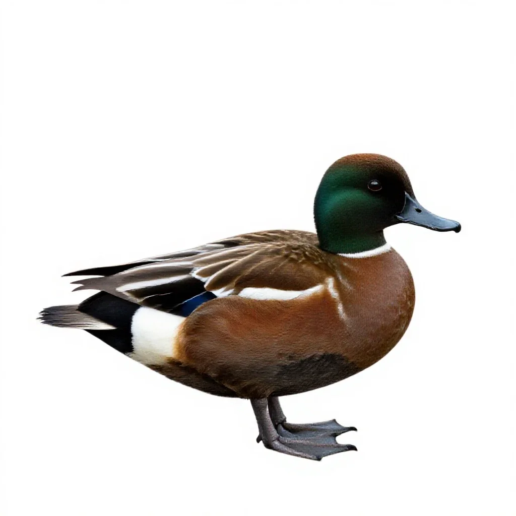Common scoter isolated on a white background