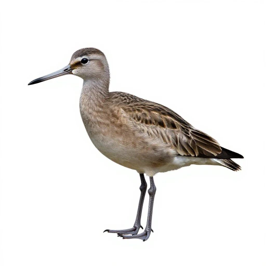 Courlan isolated on a white background