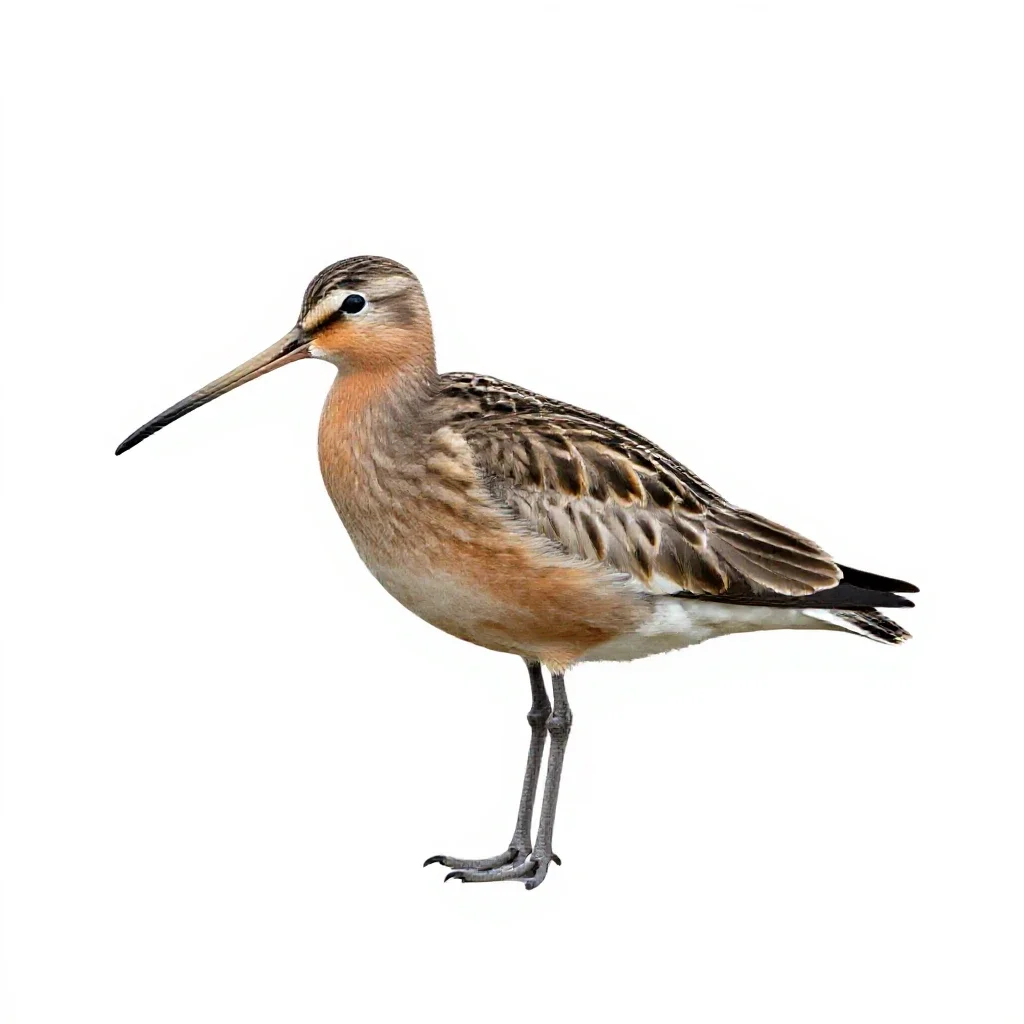 Curlew isolated on a white background